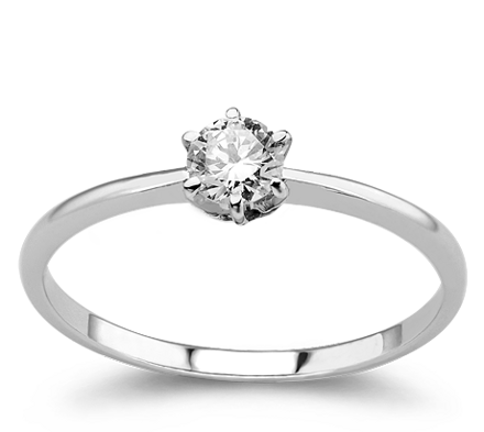 Dámsky prsteň z bieleho zlata 401770