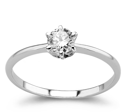 Dámsky prsteň z bieleho zlata 401771
