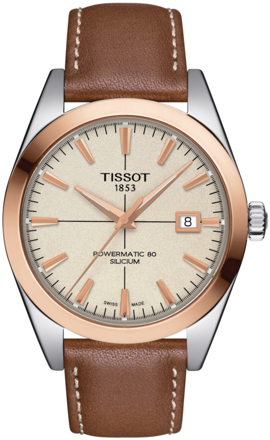 Tissot Gentleman Powermatic 80 Silicium 18K Gold Bezel T927.407.46.261.00