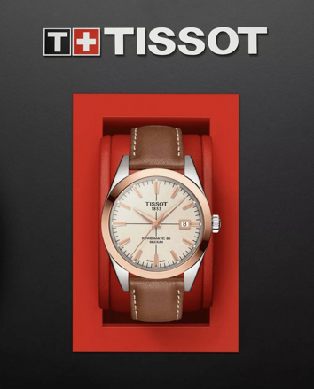 Tissot Gentleman Powermatic 80 Silicium 18K Gold Bezel T927.407.46.261.00