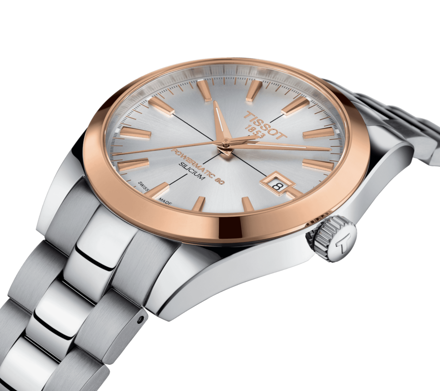 TISSOT GENTLEMAN POWERMATIC 80 SILICIUM SOLID 18K GOLD BEZEL T927.407.41.031.00