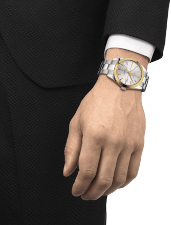 TISSOT GENTLEMAN POWERMATIC 80 SILICIUM SOLID 18K GOLD BEZEL T927.407.41.031.01