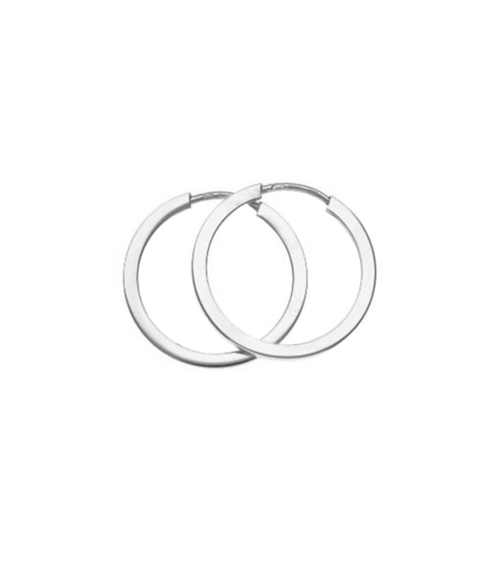 Náušnice kruhy z bieleho zlata H098b 33mm