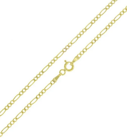 Retiazka Figaro zo žltého zlata  K 4412 - 42 cm