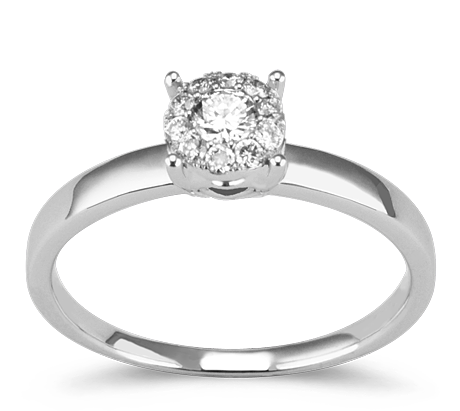Dámsky prsteň z bieleho zlata s briliantmi RN402026  0,12 ct