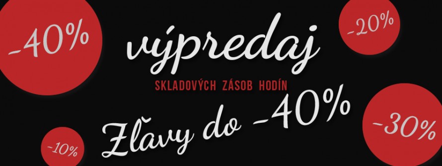 výpredaj hodín - zľavy