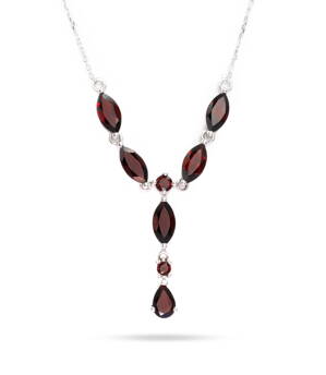 ALO Jewelery náhrdeľník s granátom 2750438bGr