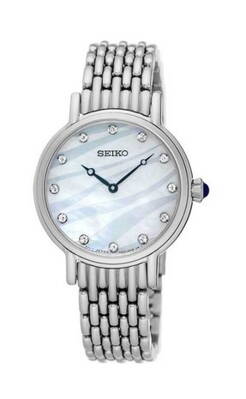 Dámske hodinky s kameňmi Seiko SFQ807P1