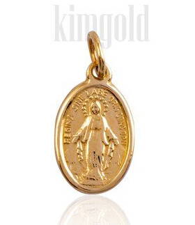 Prívesok Panny Márie zo žltého zlata K396Xz