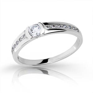 Danfil snubný prsteň z bieleho zlata Z6708b
