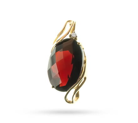 ALO Jewelry prívesok s českým granátom 200705672