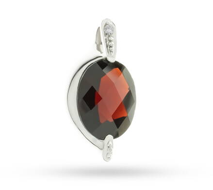 ALO Jewelry prívesok s českým granátom 200705678