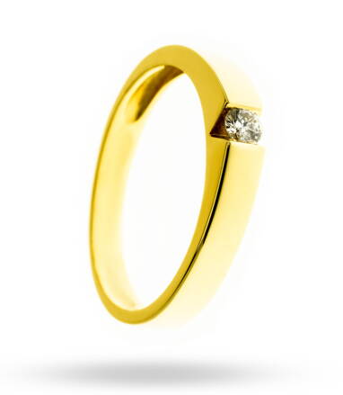 Briliantový prsteň ALO zo žltého zlata 2241014z