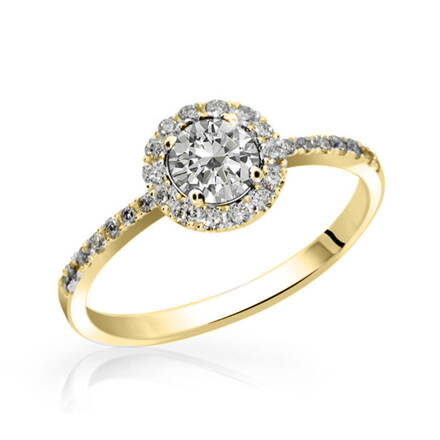 Dámsky prsteň zo žltého zlata 3098z