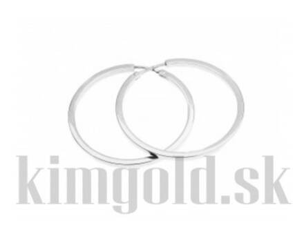 Dámske náušnice biele zlato kruhy H01b  - 15,00mm