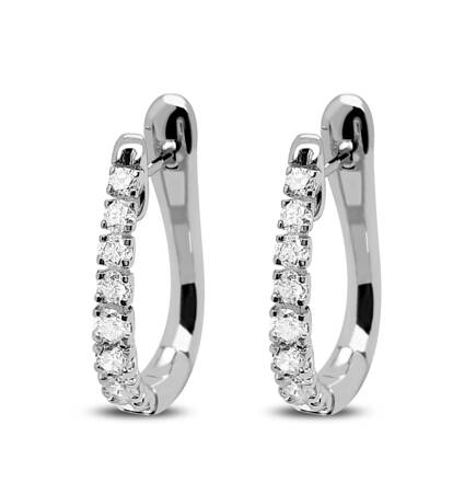 Dámske briliantove náušnice s briliantmi HP401146w - 0,52ct