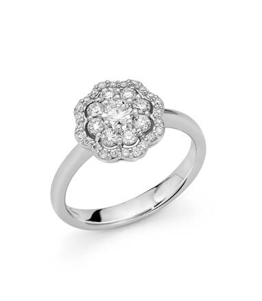 Diamantový prsteň Miluna z bieleho zlata LID3536