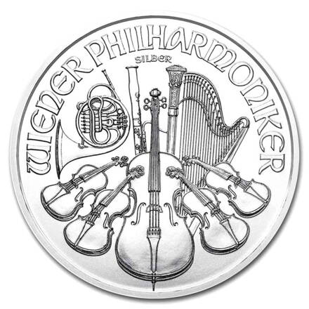 Strieborná investičná minca Wiener Philharmoniker 1 Oz 
