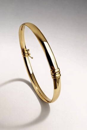 Kruhový náramok zo žltého zlata K1671