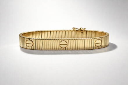 Dámsky pevný náramok zo žltého zlata K504 