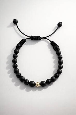 Guličkový náramok s onyxom RH03