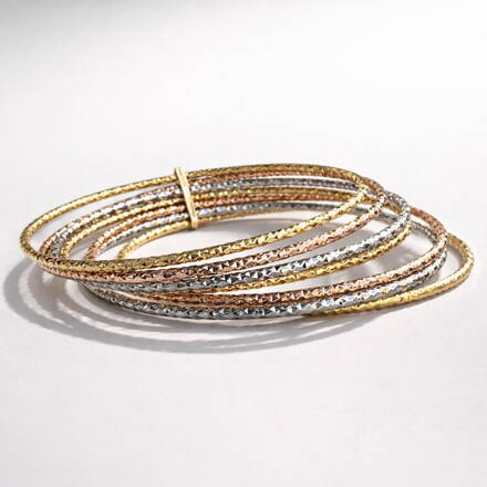 Dámsky náramok z kombinovaného zlata GM001k