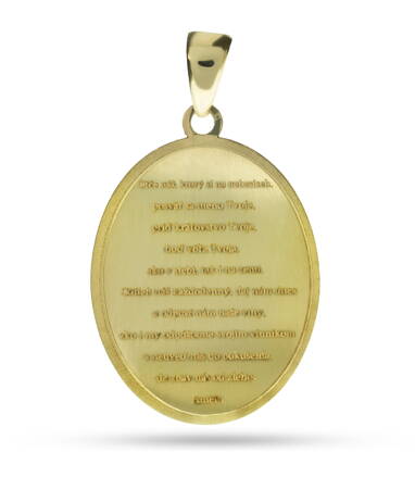 Medailón s modlitbou Otčenáš zo zlata k681z