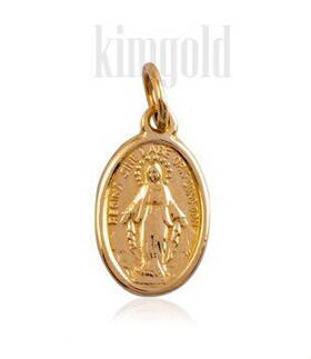 Medailón Sedembolestnej Panny Márie zo zlata k690z