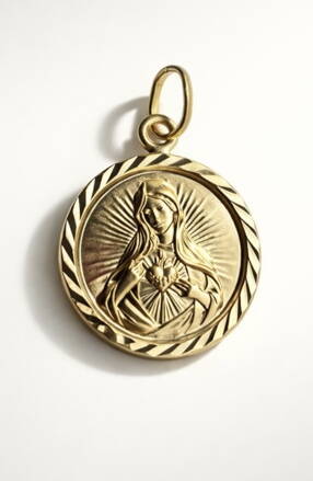 Medailón Panny Marię zo zlata K6646