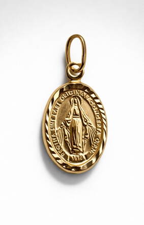 Medailón Panny Marię žlté zlato K6645