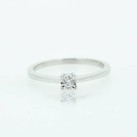 Briliantový snubný prsteň 01160-1855F