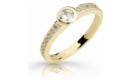Zásnubný prsteň zo žltého zlata 2357z