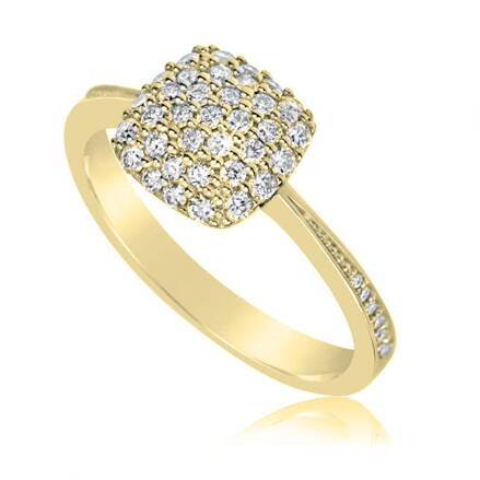 Dámsky prsteň zo žltého zlata 3198z