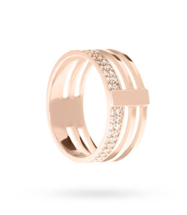 Dámsky prsteň z ružového zlata k945r