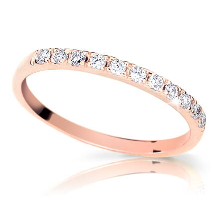 Dámsky prsteň z ružového zlata z6484r