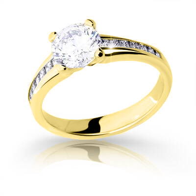 Zásnubný prsteň zo žltého zlata 2240002z