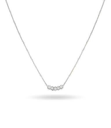 Dámska retiazka celebrity z bieleho zlata K4527b