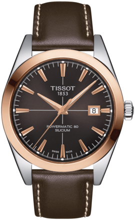 TISSOT GENTLEMAN POWERMATIC 80 SILICIUM SOLID 18K GOLD BEZEL T927.407.46.291.00