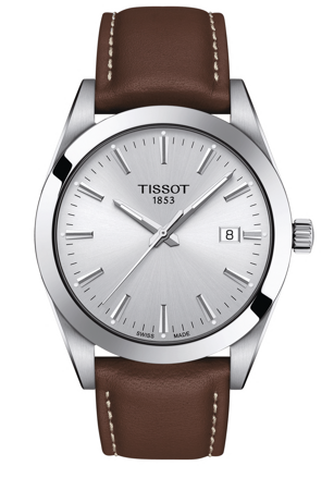 Elegantné hodinky Tissot T127.410.16.031.00 (T1274101603100) Gentleman 