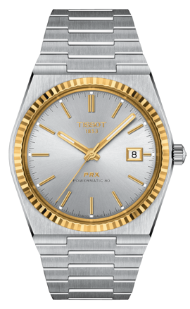 TISSOT PRX POWERMATIC 80 STEEL, zlatá 18k luneta T931.407.41.031.01